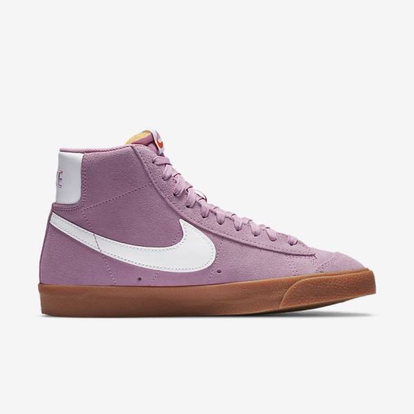 Trampki Damskie Nike Blazer Mid 77 Różowe Brązowe Pomarańczowe Białe | NK839SPB