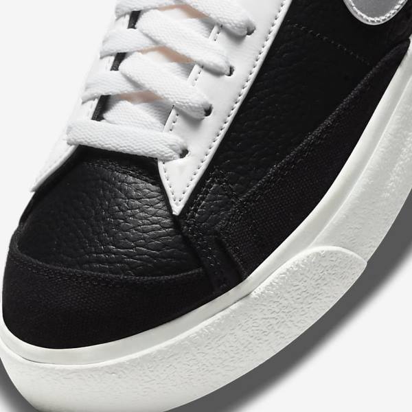 Trampki Damskie Nike Blazer Platformie Czarne Białe Zielone Metal Srebrne | NK301WNR