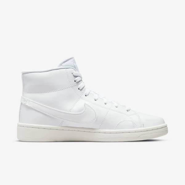 Trampki Damskie Nike Court Royale 2 Mid Białe | NK978LYH