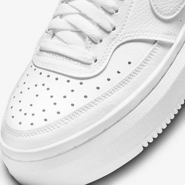 Trampki Damskie Nike Court Vision Alta Białe | NK906RTF