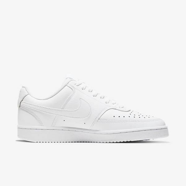 Trampki Damskie Nike Court Vision Low Białe | NK758CQS