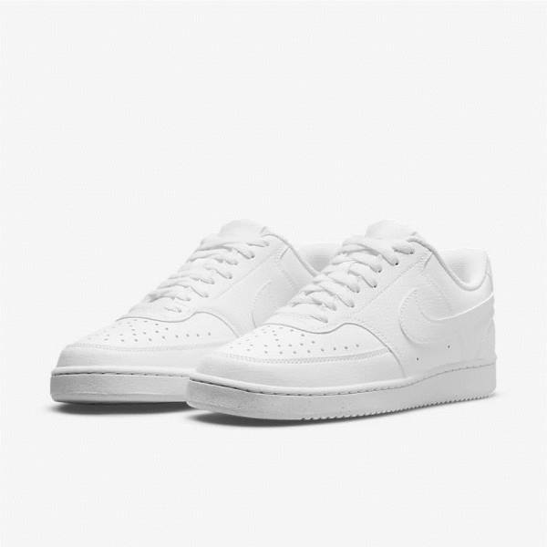 Trampki Damskie Nike Court Vision Low Next Nature Białe | NK819WCE