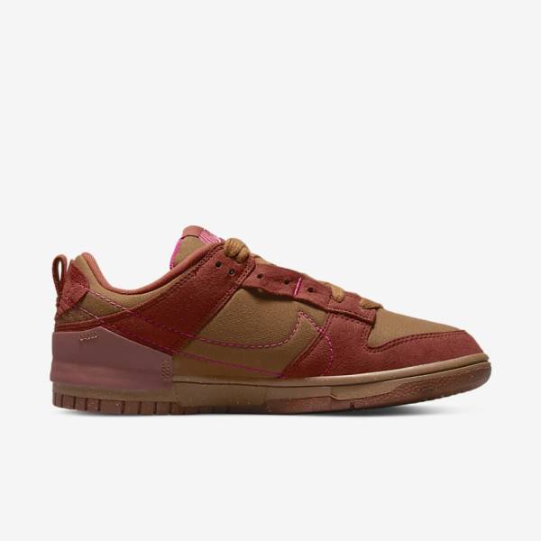 Trampki Damskie Nike Dunk Low Disrupt 2 Brązowe Pomarańczowe Czerwone Różowe | NK480IQO