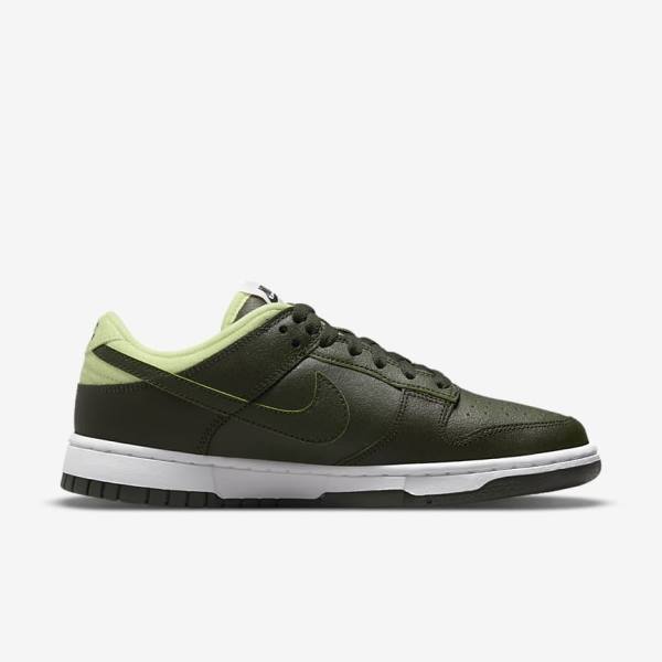 Trampki Damskie Nike Dunk Low LX Oliwkowe Zielone | NK106UNJ