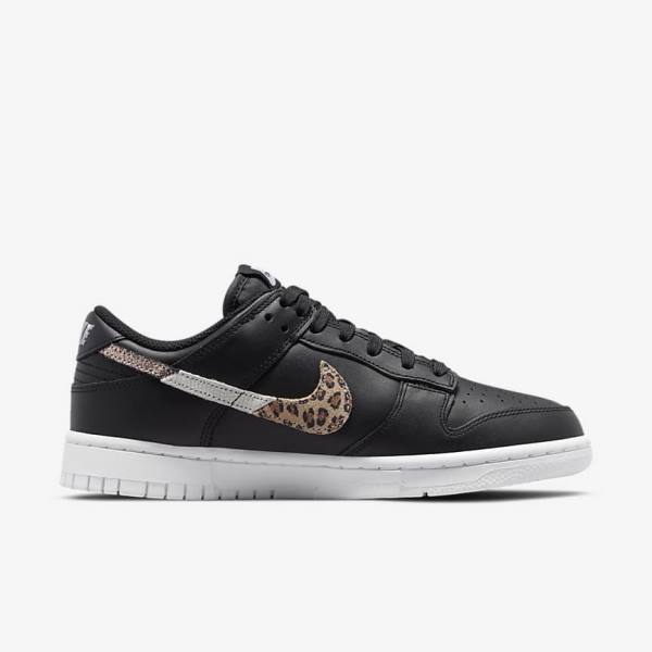 Trampki Damskie Nike Dunk Low SE Czarne Kolorowe | NK701MPU