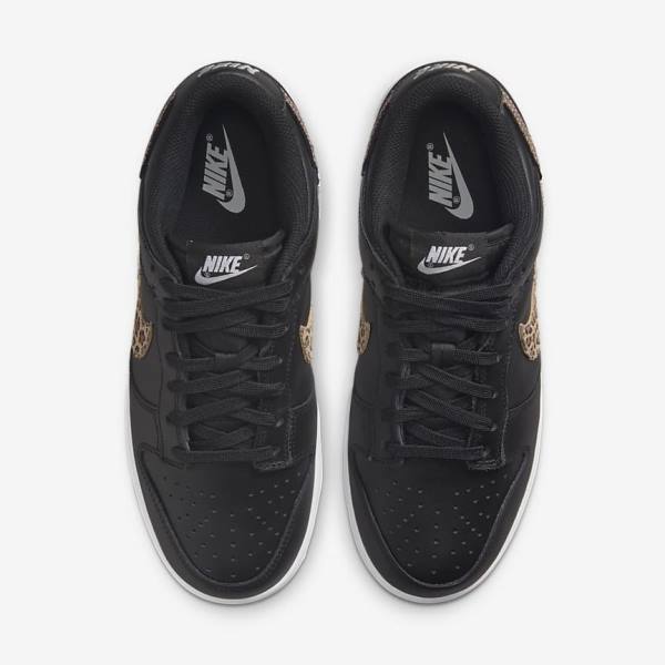 Trampki Damskie Nike Dunk Low SE Czarne Kolorowe | NK701MPU