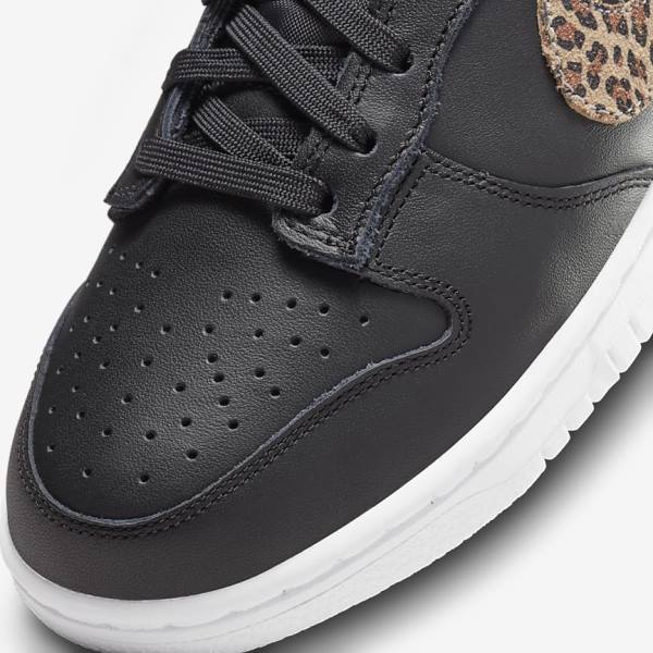 Trampki Damskie Nike Dunk Low SE Czarne Kolorowe | NK701MPU