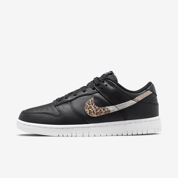 Trampki Damskie Nike Dunk Low SE Czarne Kolorowe | NK701MPU