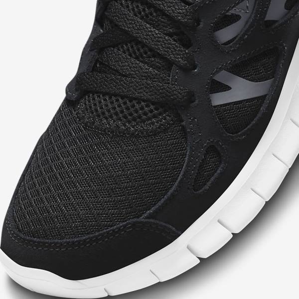 Trampki Damskie Nike Free Run 2 Czarne Ciemny Szare Białe | NK597WPC