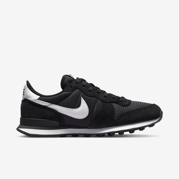 Trampki Damskie Nike Internationalist Czarne Ciemny Szare Białe | NK385TOF