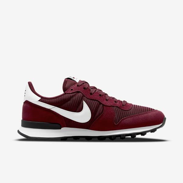 Trampki Damskie Nike Internationalist Czarne Platyna Białe | NK810LWZ