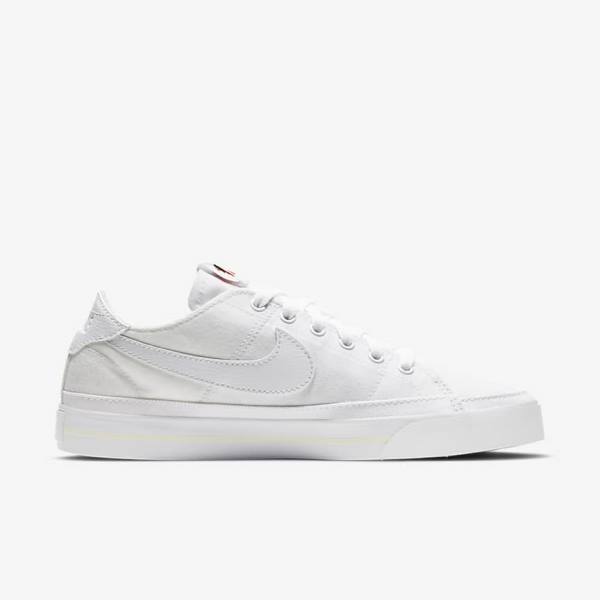 Trampki Damskie Nike NikeCourt Legacy Płócienne Białe | NK724DGQ