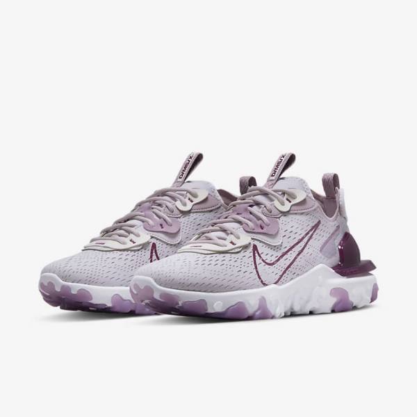 Trampki Damskie Nike React Vision Fioletowe | NK261DNX