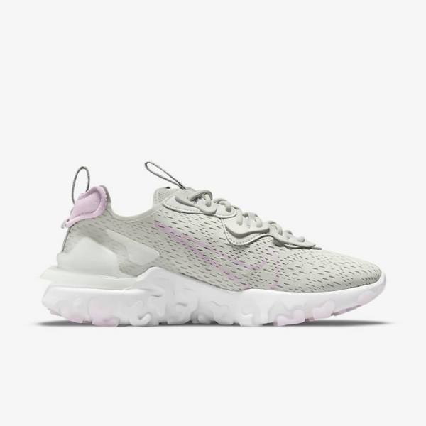 Trampki Damskie Nike React Vision Głęboka Beżowe Białe Różowe | NK280IAF