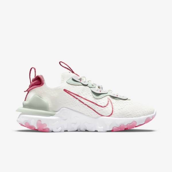 Trampki Damskie Nike React Vision Platyna Różowe | NK870WAQ