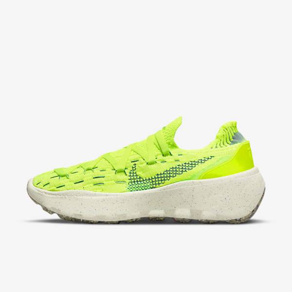 Trampki Damskie Nike Space Hippie 04 Głęboka Cytrynowy Zielone Turkusowe | NK693WIU