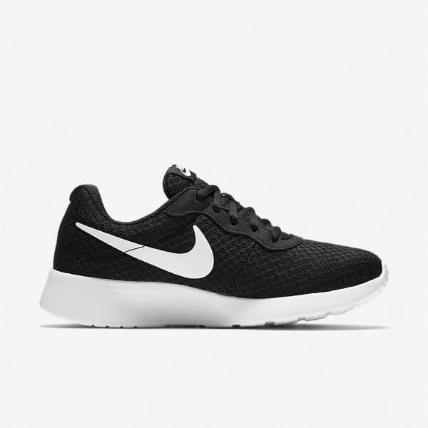 Trampki Damskie Nike Tanjun Czarne Białe | NK182XMN