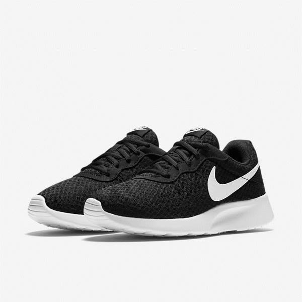 Trampki Damskie Nike Tanjun Czarne Białe | NK182XMN