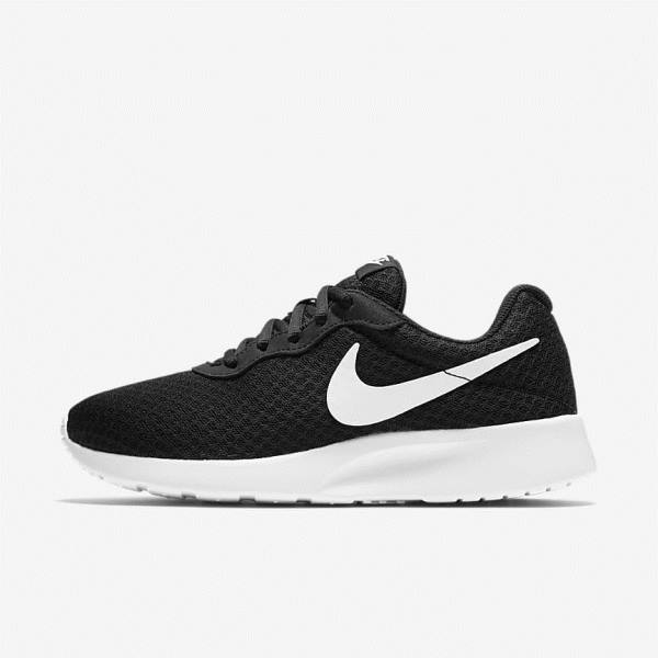 Trampki Damskie Nike Tanjun Czarne Białe | NK182XMN