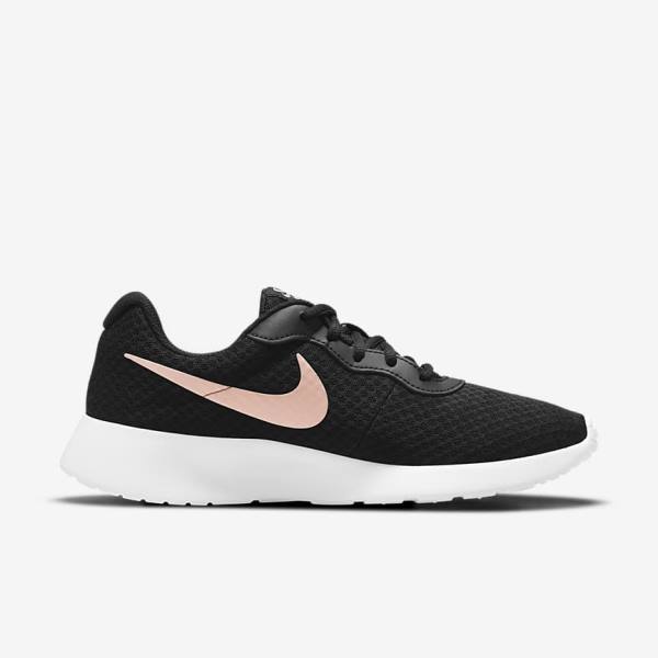 Trampki Damskie Nike Tanjun Czarne Białe Metal Czerwone Brązowe | NK980WFN