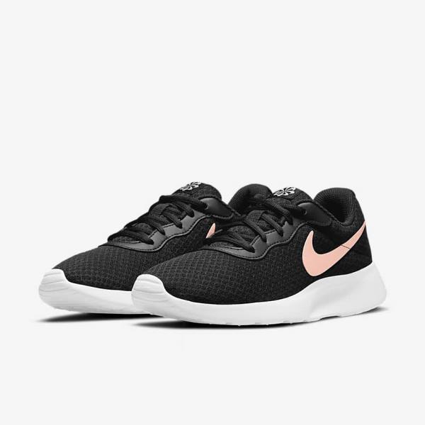 Trampki Damskie Nike Tanjun Czarne Białe Metal Czerwone Brązowe | NK980WFN