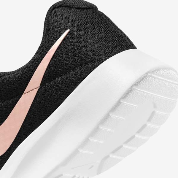 Trampki Damskie Nike Tanjun Czarne Białe Metal Czerwone Brązowe | NK980WFN