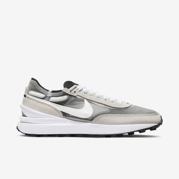 Trampki Damskie Nike Waffle One Białe Czarne Pomarańczowe | NK819QVW