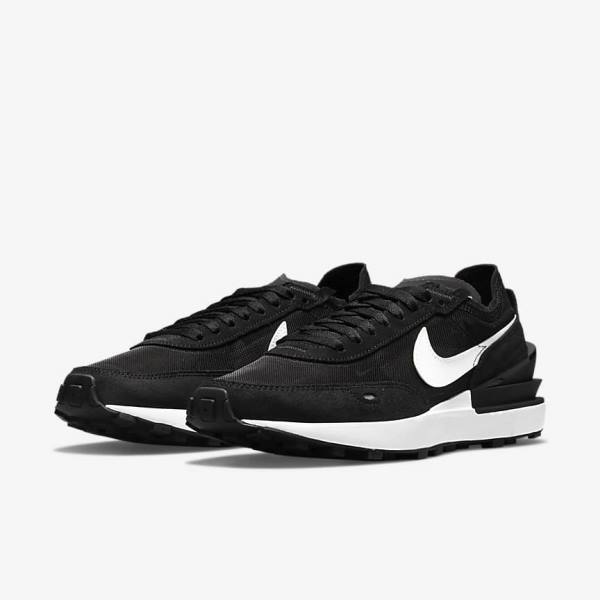 Trampki Damskie Nike Waffle One Czarne Pomarańczowe Białe | NK596DEM