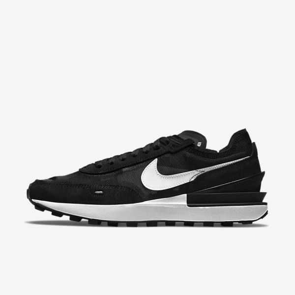 Trampki Damskie Nike Waffle One Czarne Pomarańczowe Białe | NK596DEM