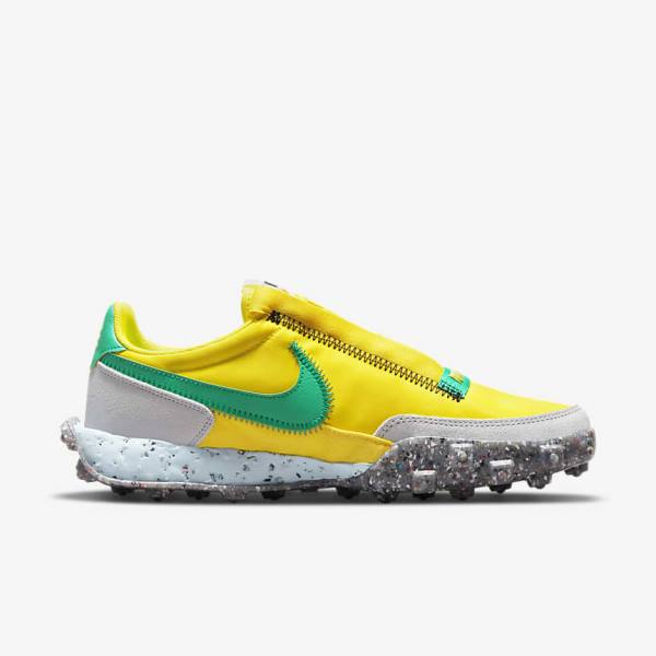 Trampki Damskie Nike Waffle Racer Crater Żółte Niebieskie Zielone | NK152UEI