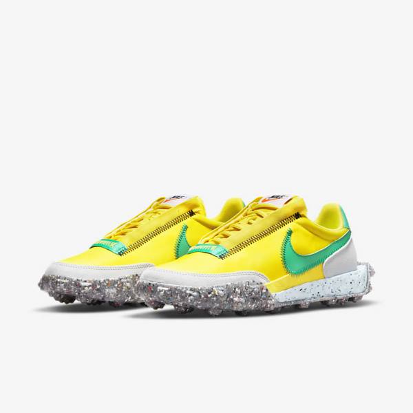 Trampki Damskie Nike Waffle Racer Crater Żółte Niebieskie Zielone | NK152UEI