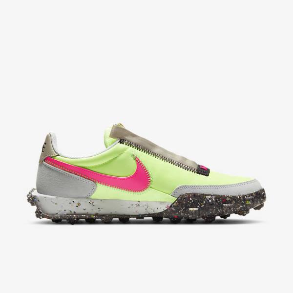 Trampki Damskie Nike Waffle Racer Crater Czarne Zielone Różowe | NK261LOV