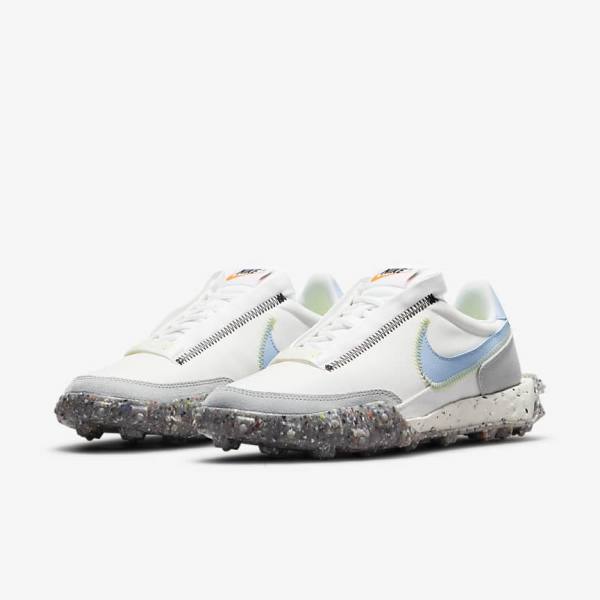 Trampki Damskie Nike Waffle Racer Crater Białe Głęboka Cytrynowy | NK567UCX