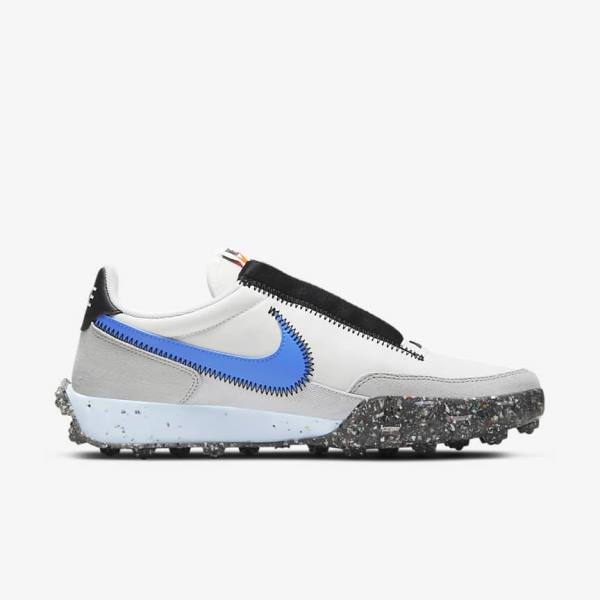 Trampki Damskie Nike Waffle Racer Crater Białe Czarne Niebieskie | NK861PDC