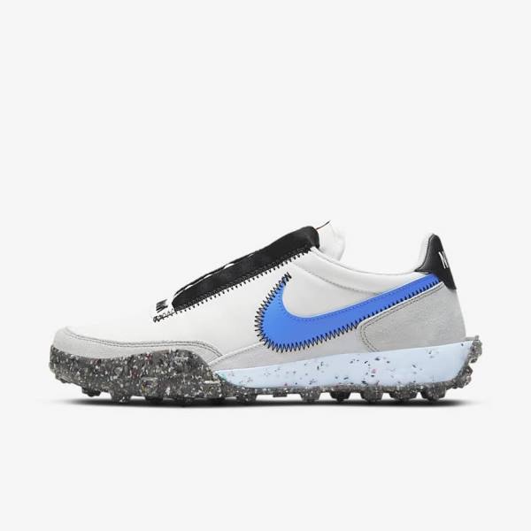 Trampki Damskie Nike Waffle Racer Crater Białe Czarne Niebieskie | NK861PDC