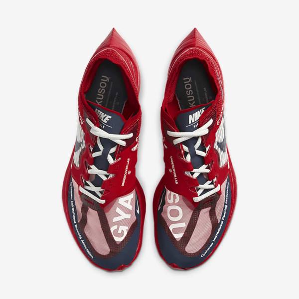 Trampki Damskie Nike ZoomX Vaporfly Next% x Gyakusou Czerwone Niebieskie | NK863CSW