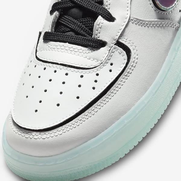 Trampki Dziecięce Nike Air Force 1-1 Older Białe Czarne Czerwone Kolorowe | NK684PTQ