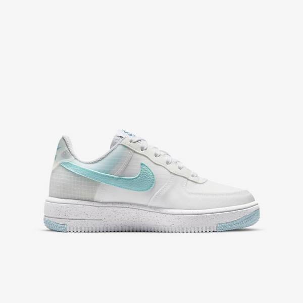 Trampki Dziecięce Nike Air Force 1 Crater Older Białe Niebieskie | NK370NLS