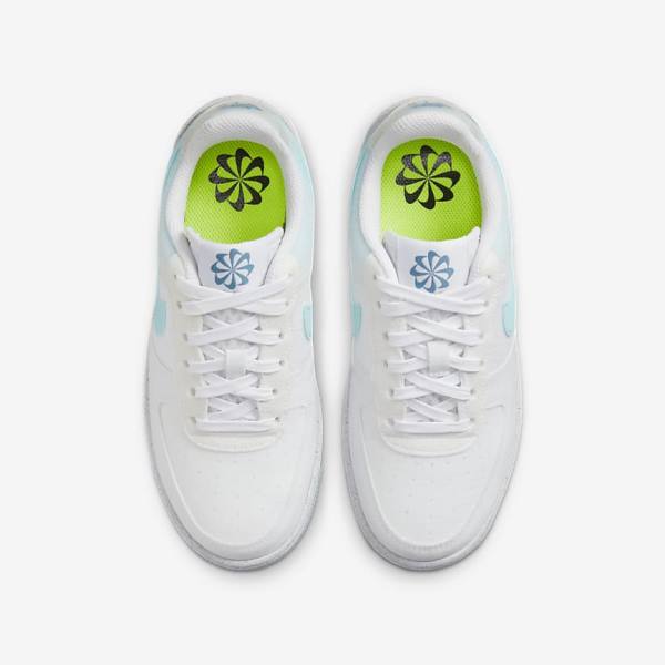 Trampki Dziecięce Nike Air Force 1 Crater Older Białe Niebieskie | NK370NLS