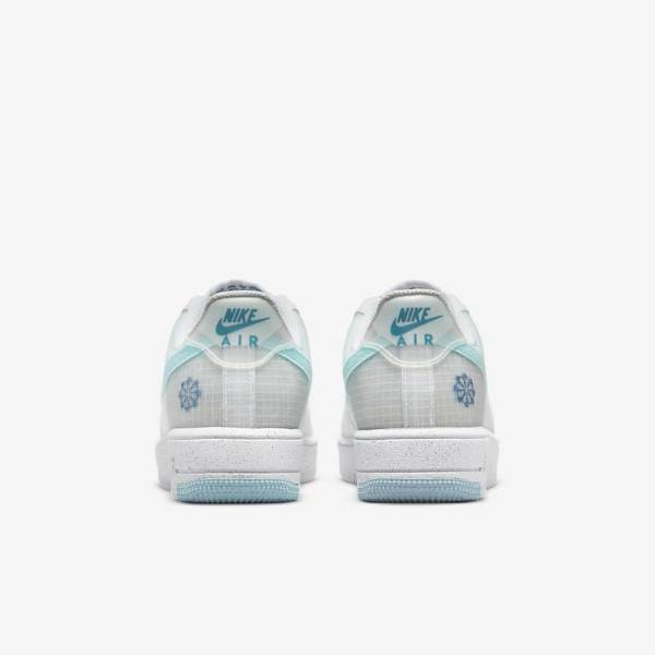 Trampki Dziecięce Nike Air Force 1 Crater Older Białe Niebieskie | NK370NLS