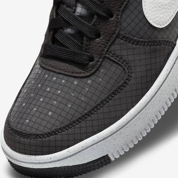 Trampki Dziecięce Nike Air Force 1 Crater Older Czarne Białe | NK532NIW