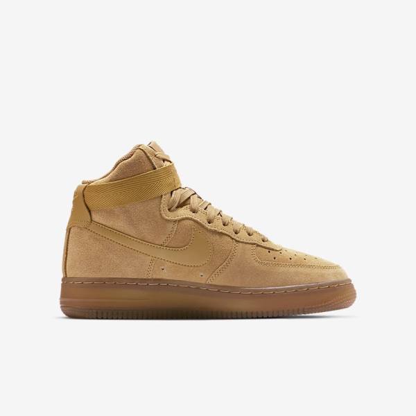 Trampki Dziecięce Nike Air Force 1 High LV8 3 Older Brązowe Głęboka Brązowe | NK453XRV