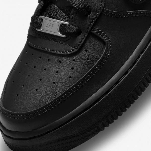 Trampki Dziecięce Nike Air Force 1 LE Older Czarne | NK598WEK