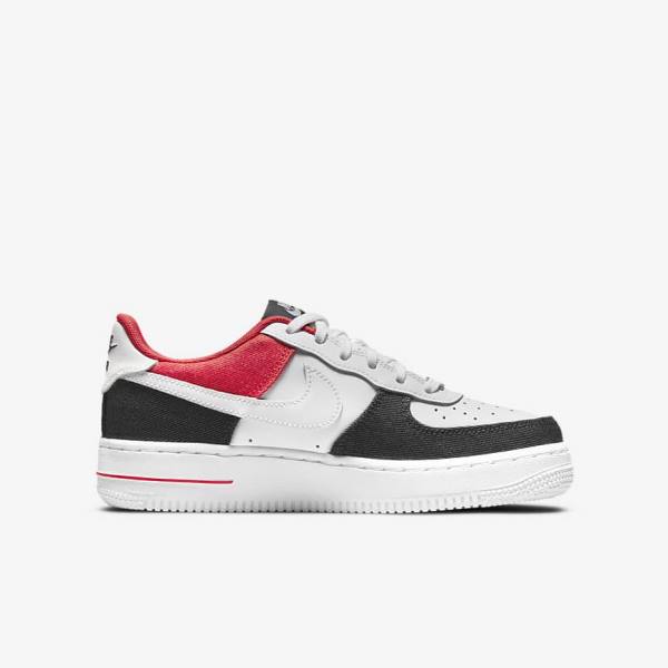 Trampki Dziecięce Nike Air Force 1 LV8 Older Białe Granatowe Czerwone Białe | NK472OKX