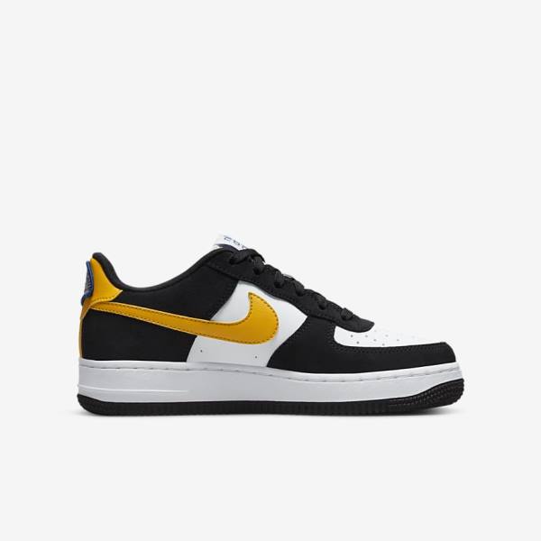 Trampki Dziecięce Nike Air Force 1 LV8 Older Czarne Białe Ciemny | NK502LXT