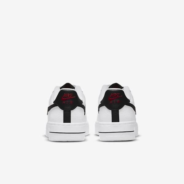 Trampki Dziecięce Nike Air Force 1 LV8 Older Białe Czerwone Białe Czarne | NK649LVU