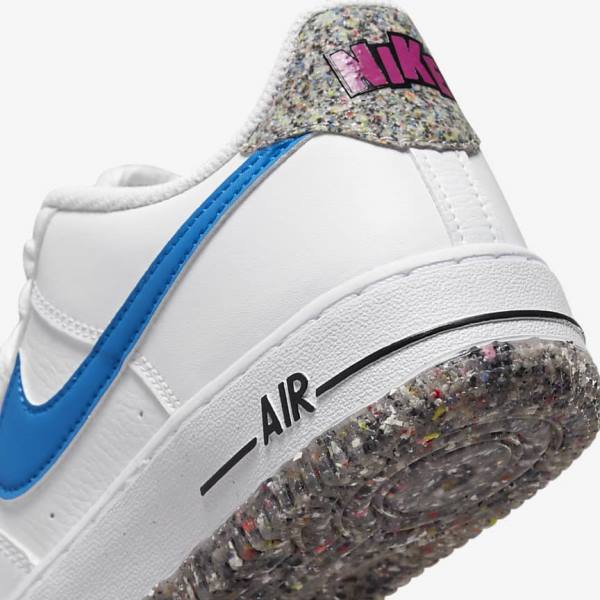 Trampki Dziecięce Nike Air Force 1 LV8 Older Białe Mięta Różowe Głęboka Niebieskie | NK870OBN