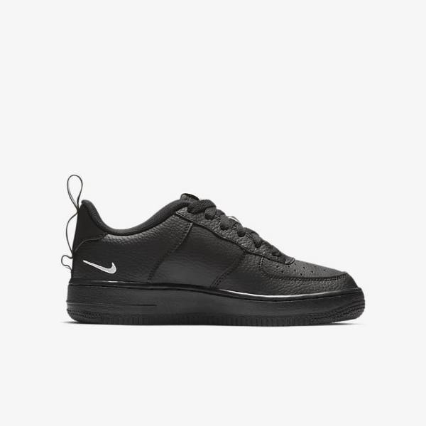 Trampki Dziecięce Nike Air Force 1 LV8 Utility Older Czarne Żółte Białe | NK526VCO