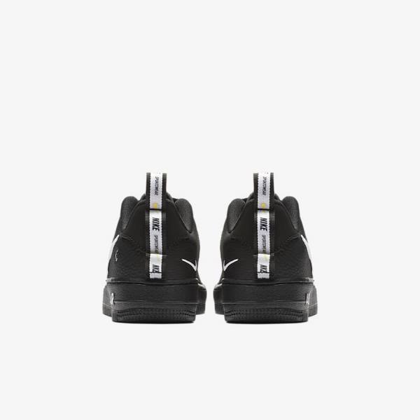 Trampki Dziecięce Nike Air Force 1 LV8 Utility Older Czarne Żółte Białe | NK526VCO