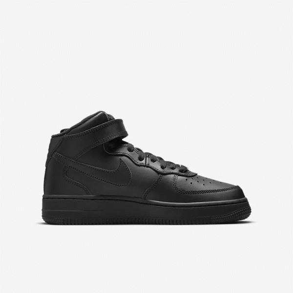 Trampki Dziecięce Nike Air Force 1 Mid LE Older Czarne | NK267FYD